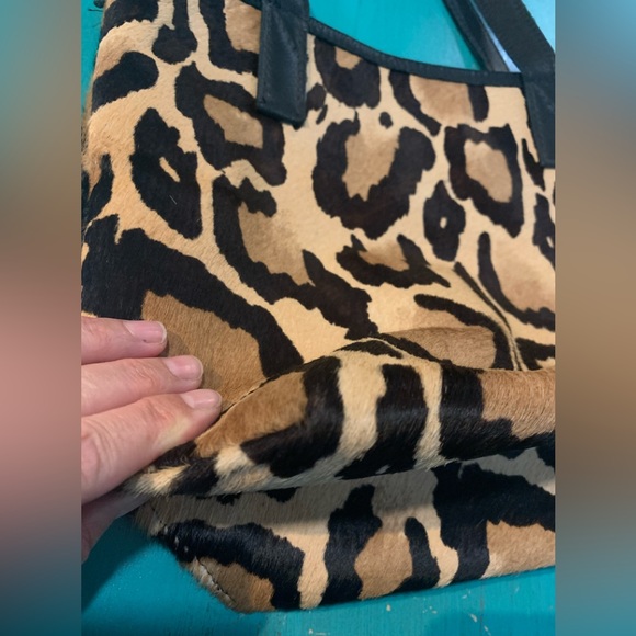 Totem Salvaged cowhide leopard print tote - Picture 6 of 12